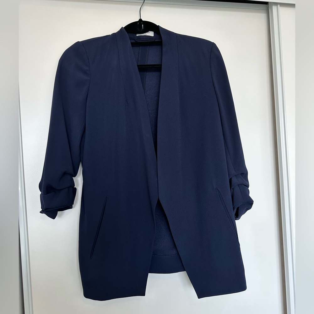 Babaton navy blazer size 4.